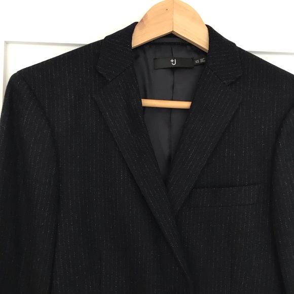 Men’s unisex XS Uniqlo Jil Sander J+ navy blue pinstripe blazer - Picture 3 of 8